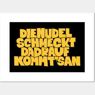 Nudel Schmeckt T-Shirt: Zelebriere den Kultspruch von Peter Ludolf mit Stil Posters and Art